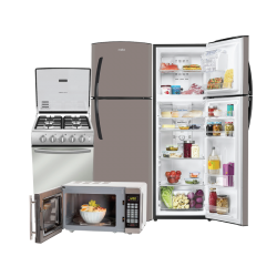 COMBO: Cocina EM5120SX0 +  Refrigerador RMA250FHEL1 + Microondas 986-OGY3701